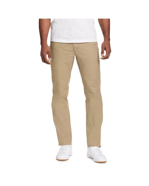 Eddie Bauer Natural Voyager Flex Five-pocket Twill Pants for men