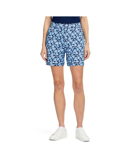 Izod Women's Blue Golf Shorts Performance Stretch