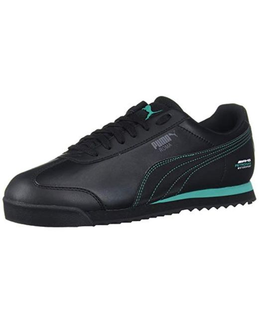 PUMA Leather Mercedes Amg Petronas Roma Men's Sneakers in 01 (Black ...
