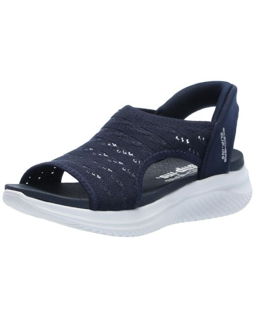 Skechers Blue Ultra Flex 3.0-Sun Warmth Hands Free Slip-ins Sandale
