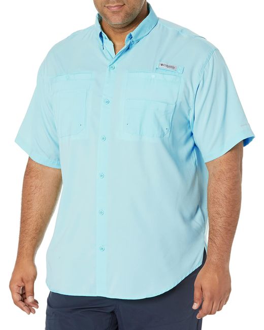 Columbia Blue Big And Tall Tamiami Ii Ss Shirt for men