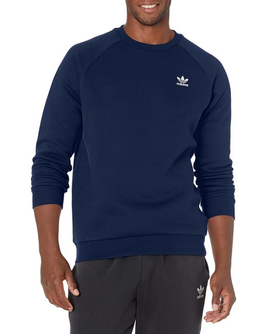 adidas originals men's adicolor essentials trefoil crewneck sweatshirt