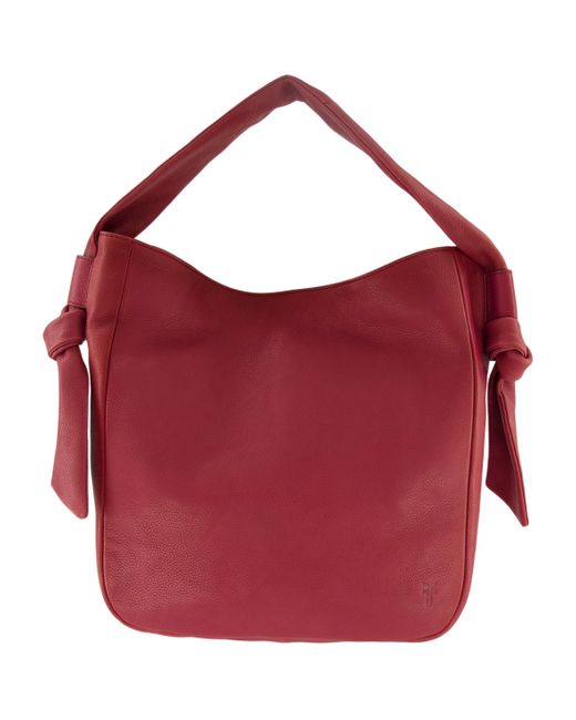 Frye Red Nora Knotted Hobo