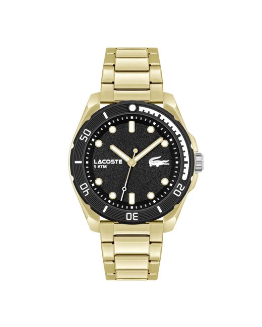 Lacoste Metallic Finn 3h Quartz Water-resistant Fashion Watch With Link Bracelet for men