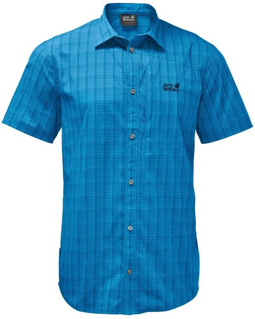 Jack Wolfskin Blue Rays Stretch Vent Shirt for men