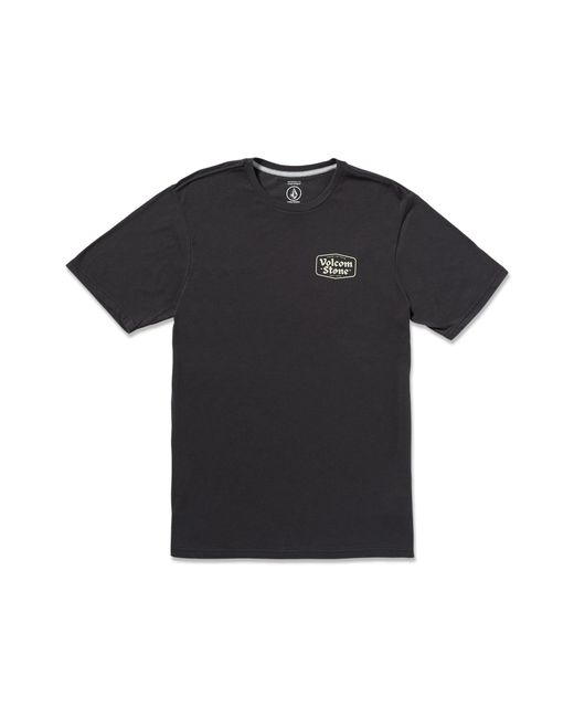 Volcom Black Stone Buckle Short Sleeve Tee for men