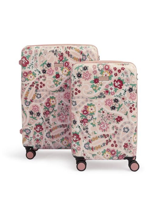 Vera Bradley Hardside Rolling Suitcase Luggage in Pink Lyst