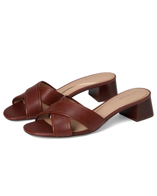 Cole Haan Brown Landon Sandals 40mm Heeled