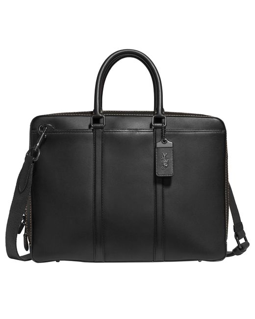 COACH Metropolitan Slim Briefcase in Black for Men Lyst