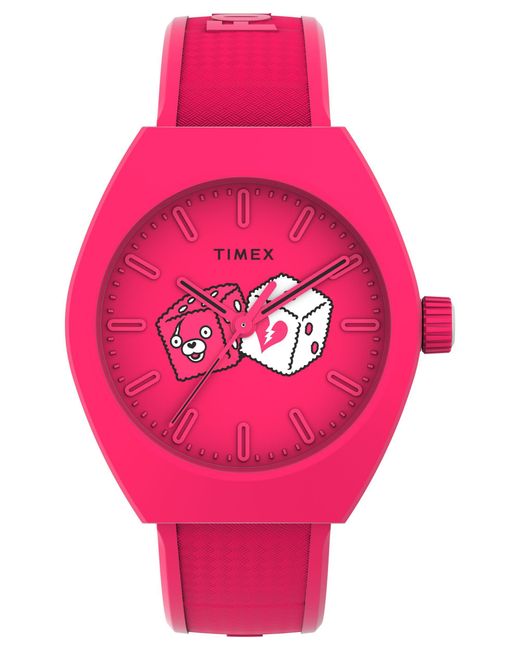 Timex Pink Urban Pop X Fortnite® 40mm Bio-tpu Strap Watch for men