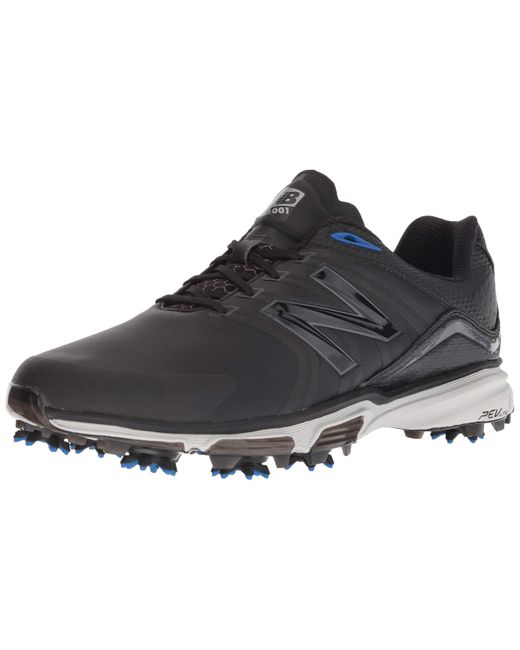 New Balance Nb Tour Waterproof Spiked Comfort Golf Shoe in Black for ...