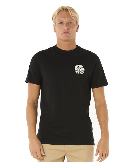 Rip Curl Black Wettie Icon T-shirt for men