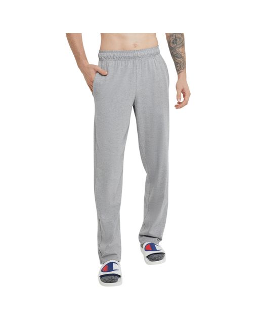 Champion Gray , Lightweight Open-hem Lounge , Jersey Pants for men