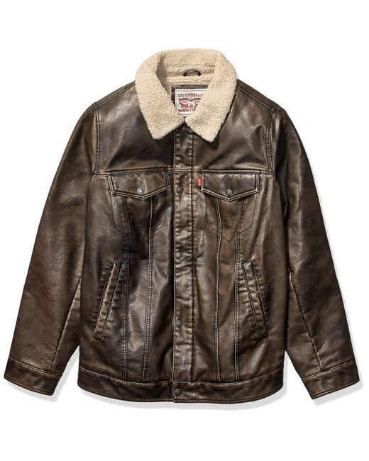 levis leather sherpa