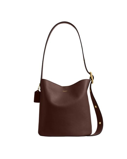 COACH Brown Bleeker Bucket Bag