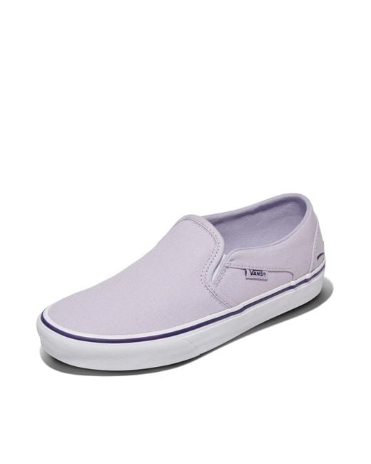 Vans Gray Asher Slip-on Shoe | Comfortable Sneakers For Walking