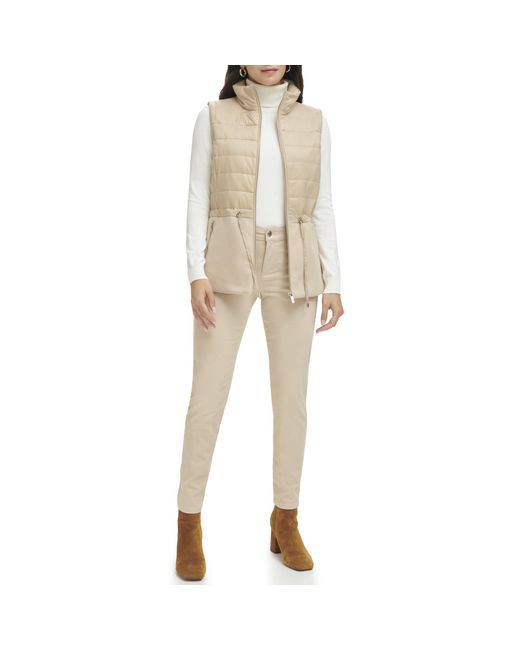 Calvin Klein Natural Quilted Faux Wool Sportswear