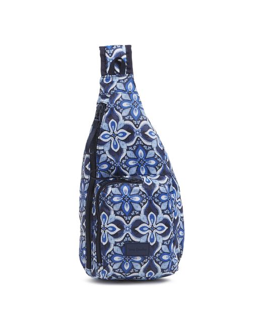 Vera Bradley Blue Ripstop Mini Sling Backpack