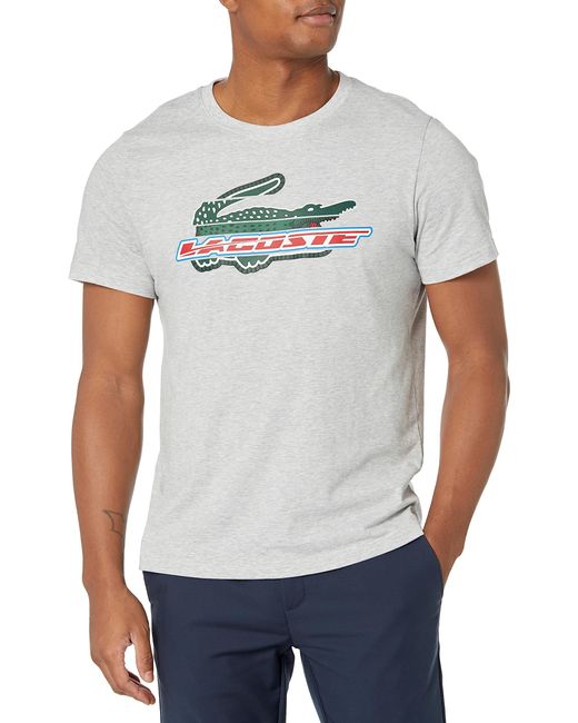 Lacoste Contemporary Collection's Short Sleeve Regular Fit Sport Tee-shirt  in White for Men | Lyst