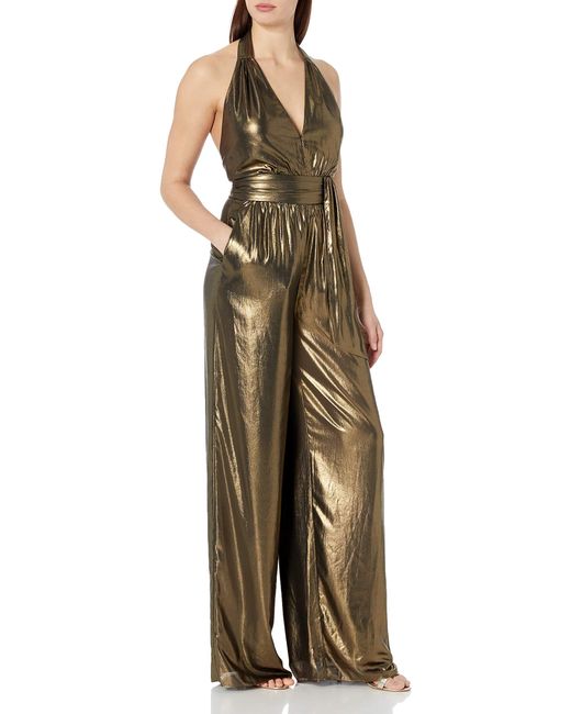 rachel zoe gold jumpsuit