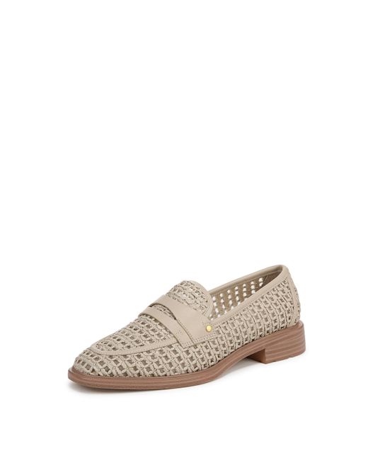 Franco Sarto Natural S Edith Loafer Alabaster Beige Weave 10 W
