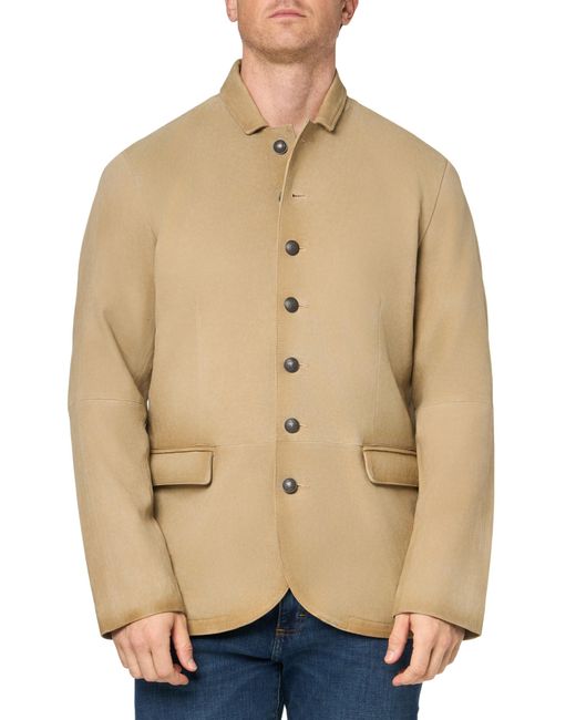 John Varvatos Natural Suede Multi Button Jacket for men