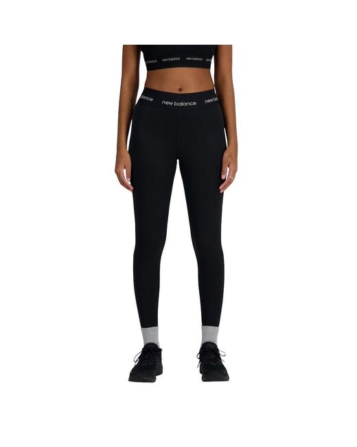 New Balance Nb Sleek High Rise Sport Legging 25 in Black Lyst