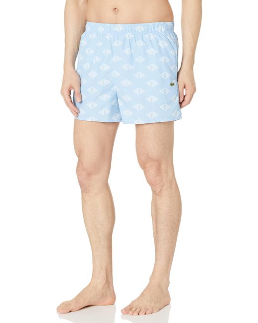 Lacoste Blue Standard Taffeta Swim Shorts for men