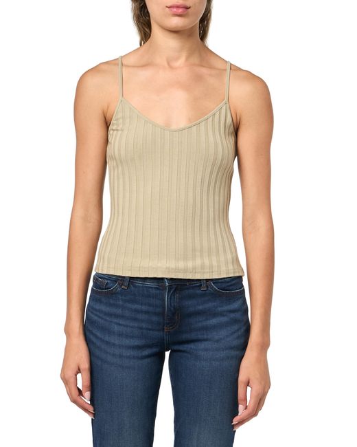 Vince Blue S Rib V Neck Cami