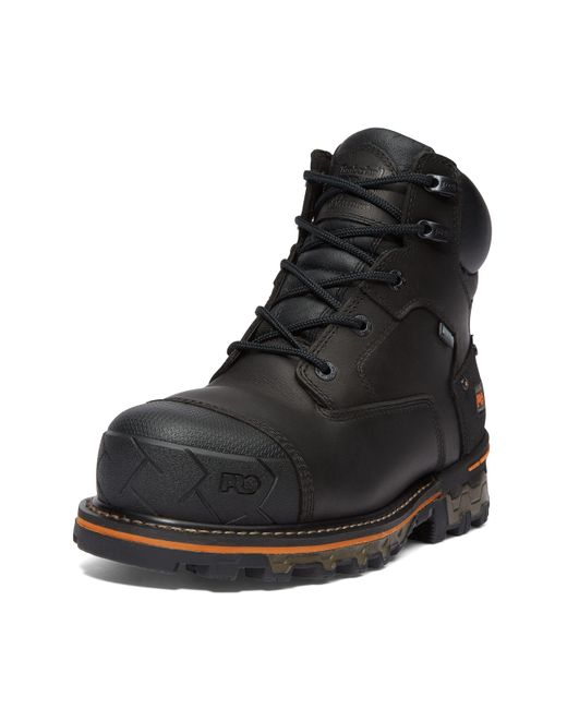 Timberland Black Boondock 6 Inch Composite Safety Toe Waterproof 6 Ct Wp for men