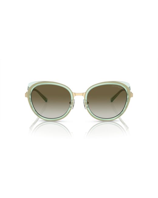 Emporio Armani Black Ea2146 Round Sunglasses