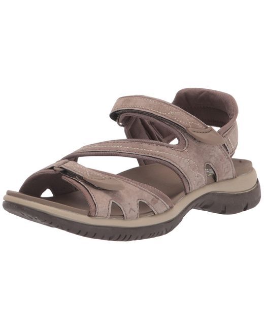 Dr. Scholls Suede Adelle 4 Sport Sandal in Taupe (Brown) | Lyst