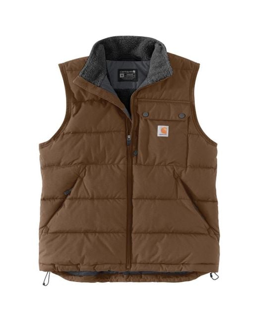 Carhartt Brown Montana Loose Fit Insulated Vest for men