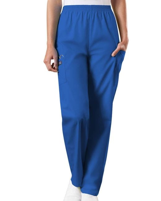 Dickies Cherokee Workwear Elastic Waist Cargo Scrubs Pant in Blue Lyst