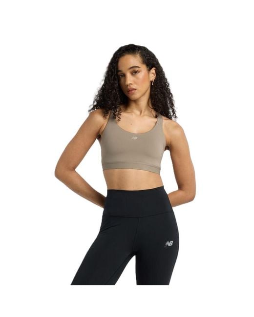 New Balance Black Nb Essential Train Bra