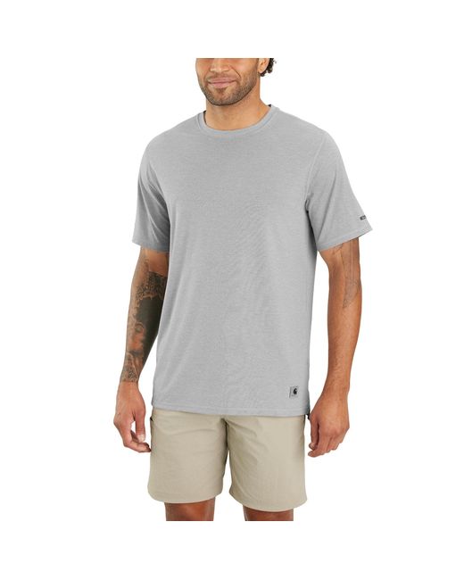 Carhartt Big & Tall Lwd Relaxed Fit Short-sleeve T-shirt in Gray for Men |  Lyst