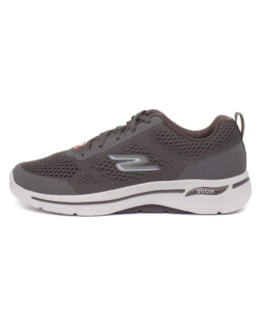 Gowalk Arch Fit-Athletic Workout Walking Shoe with Air Cooled Foam Sneaker di Skechers in Brown da Uomo