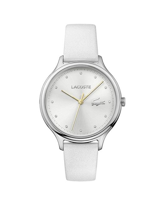 lacoste white watch