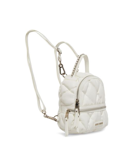 Steve Madden Quelle Quilted Mini Backpack in White Save 3 Lyst