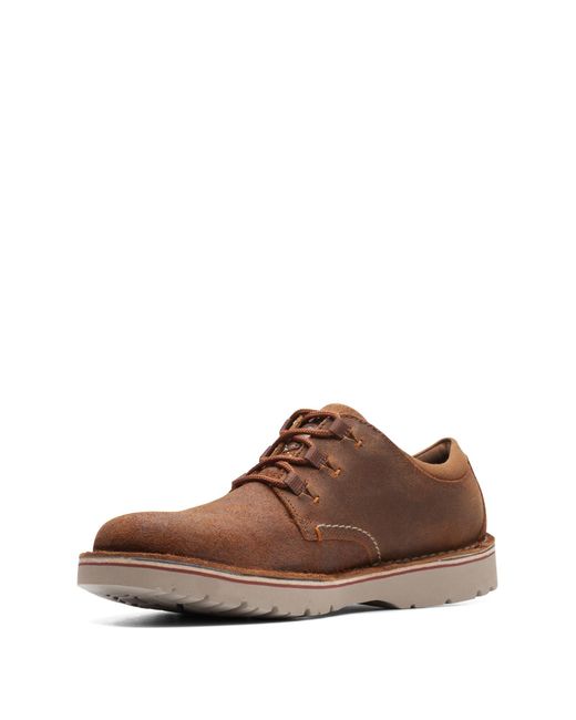 Clarks Brown Eastford Low Oxford for men