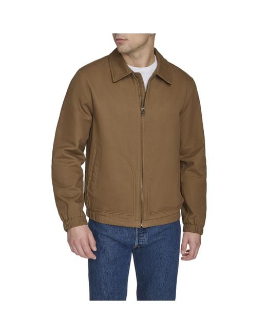 Levi's Natural Laydown Collar Cotton Depot Jacket for men
