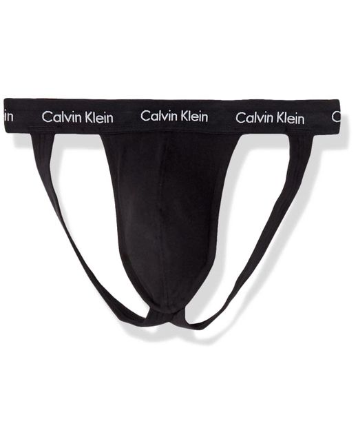 Calvin Klein Underwear Cotton Stretch 5pack Jock Strap in 5 Black