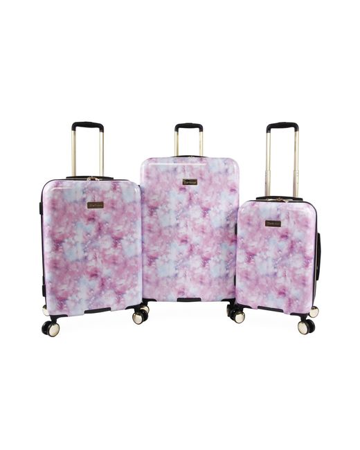Juicy Couture Purple Astrid 3pc Spinner Suitcase Set