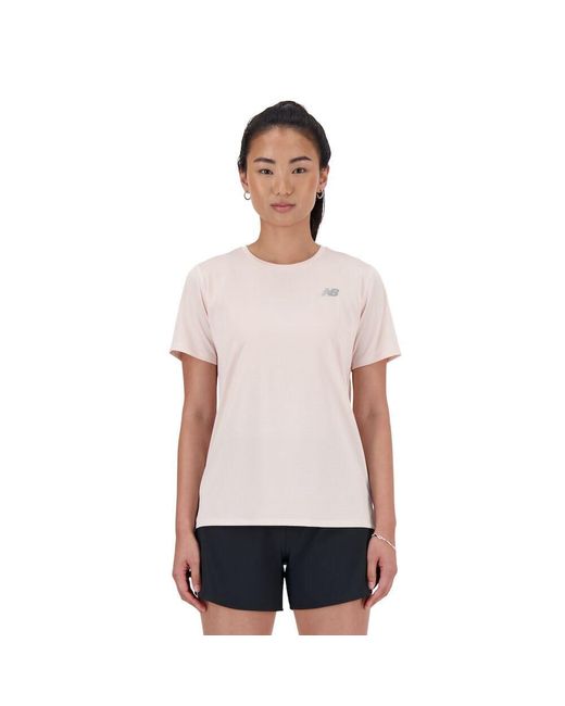New Balance White Sport Essentials T-shirt