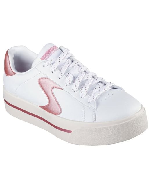 Skechers Camdenn metallic Skies Sneaker in White Lyst UK