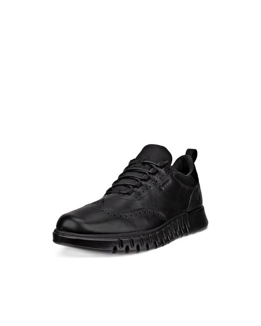 Ecco Men's Black Gruuv Studio Wingtip Gore-tex Waterproof Sneaker