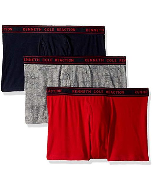 Multipack Kenneth Cole Reaction Mens Underwear Cotton Spandex Trunk