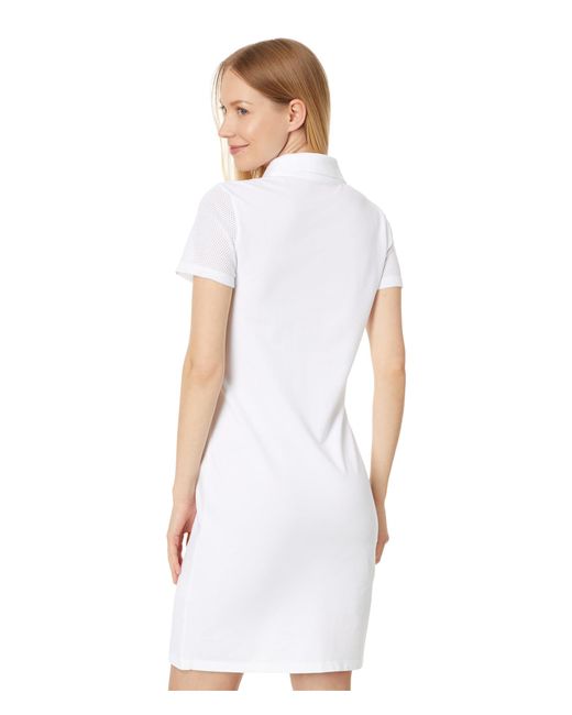 Tommy Hilfiger White Short Sleeve Collared Polo Dress