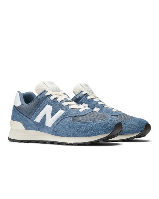 New Balance Blue 574 V2 Varsity Suede Sneaker