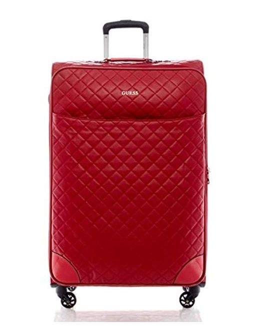 Guess Horton 28" 48-wheeler Suitcases, Red, 19" X 9.5" X 29"